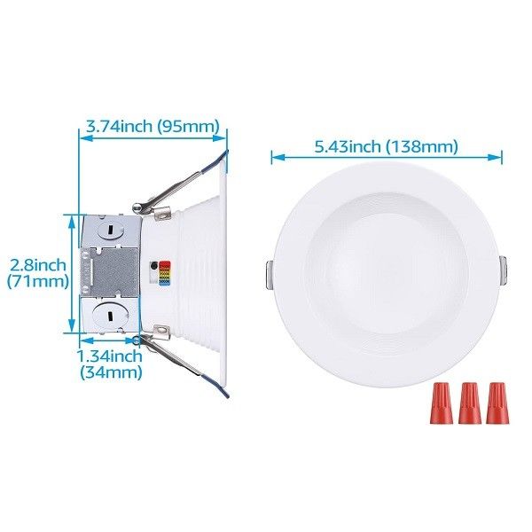 5cct Flush Mount Round LED Lights , Modern Flush Mount LED Ceiling Lights 4000k