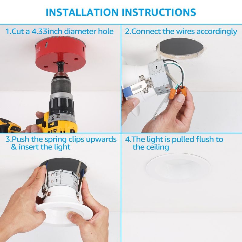 5cct Flush Mount Round LED Lights , Modern Flush Mount LED Ceiling Lights 4000k
