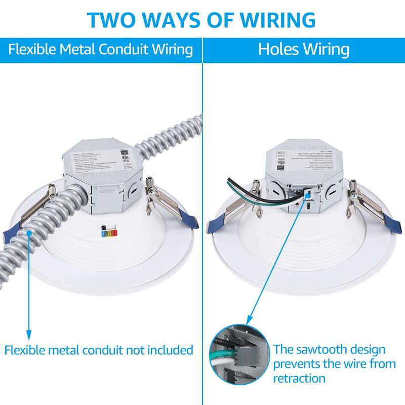 Canless Integrated LED Flush Mount Light 6 Inch 1100lm 15w For Wet Location